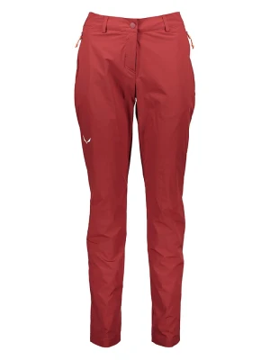 Salewa Spodnie trekkingowe "Puez" w kolorze czerwonym rozmiar: 40