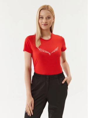 Salewa T-Shirt 027019 Czerwony Regular Fit