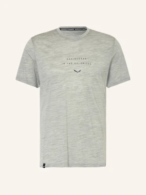 Salewa T-Shirt Eagle Eitd Z Wełny Merino grau