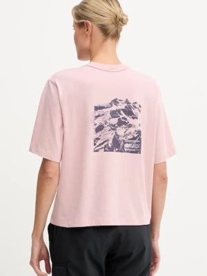 Salewa t-shirt Eagle Glacier Loose damski kolor różowy 00.0000029201