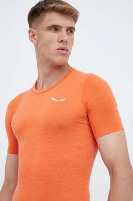 Salewa t-shirt funkcyjny Zebru Fresh kolor pomarańczowy
