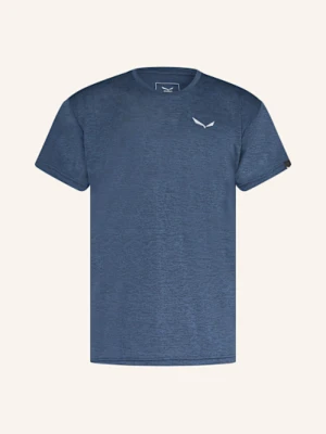 Salewa T-Shirt Puez Melange Dry'ton blau