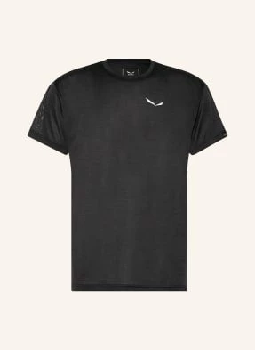 Salewa T-Shirt Puez Melange Dry'ton schwarz