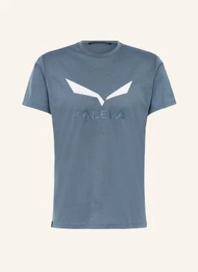 Salewa T-Shirt Solidlogo Dri-Release® blau