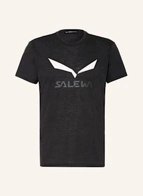 Salewa T-Shirt Solidlogo Dri-Release® schwarz