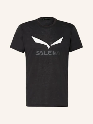 Salewa T-Shirt Solidlogo Dri-Release® schwarz