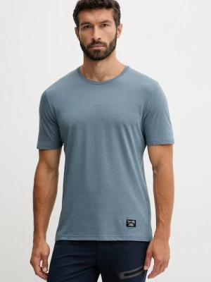 Salewa t-shirt sportowy Eagle męski kolor niebieski gładki 00.0000029153