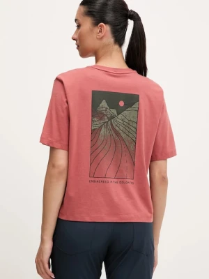 Salewa t-shirt sportowy Eagle Sunset damski kolor pomarańczowy 00.0000029107