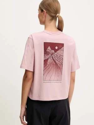 Salewa t-shirt sportowy Eagle Sunset damski kolor różowy 00.0000029107