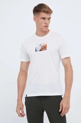 Salewa t-shirt sportowy Pure Design Dry kolor beżowy z nadrukiem 00-0000028811