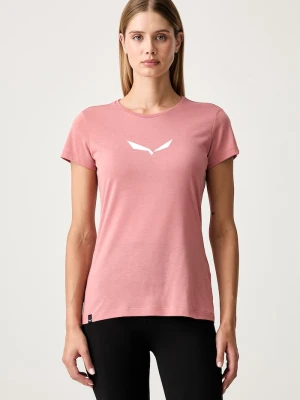 Salewa T-shirt trekkingowy damski Solid Dry różowy