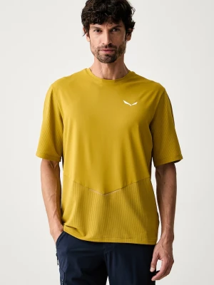 Salewa T-shirt treningowy męski PEDROC żółty