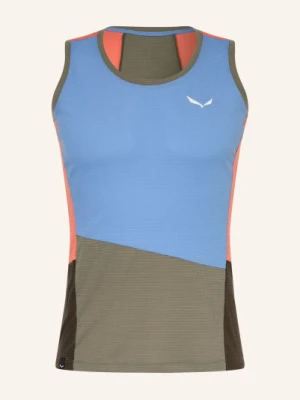 Salewa Tank Top Puez Sport Dry blau