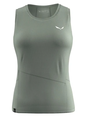 Salewa Top funkcyjny "Puez Sporty Dry" w kolorze zielonym rozmiar: 38