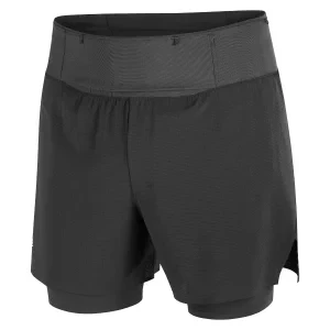 Salomon Aero 2 in1 Shts 5" M LC2768900, Męskie, Czarne, spodenki, poliester, rozmiar: 2XL