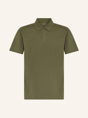 Salomon Funkcyjna Koszulka Polo Trackline gruen