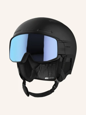 Salomon Kask Narciarski Driver Prime Sigma Photo Mips Z Wizjerem schwarz CZARNY