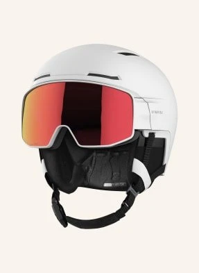 Salomon Kask Narciarski Driver Prime Sigma Photo Mips Z Wizjerem weiss