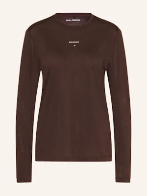 Salomon Koszulka Do Biegania Shakeout Core braun