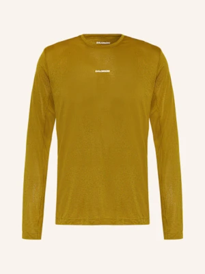 Salomon Koszulka Do Biegania Shakeout Core gelb