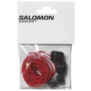 Salomon Quicklace Kit L47379500, Unisex, Czerwone, sznurowadła, poliester, rozmiar: One size