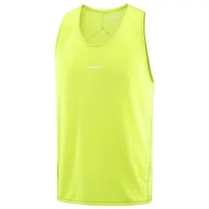 Salomon Sense Aero Graphic LC2758000, Męskie, Żółte, t-shirty, poliester, rozmiar: L