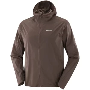 Salomon Sense Aero Wind JKT M LC2826900, Męskie, Brązowe, kurtki, poliamid, rozmiar: 2XL