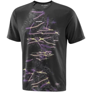Salomon SHKout Core Graphic Tee LC2791700, Męskie, Czarne, t-shirty, poliester, rozmiar: L