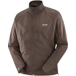 Salomon SHKout FLY JKT M LC2844400, Męskie, Brązowe, kurtki, poliester, rozmiar: 2XL