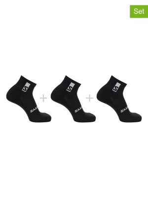 SALOMON Skarpety funkcyjne (3 pary) "Everyday Ankle" w kolorze czarnym rozmiar: 39-41