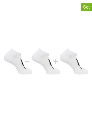 SALOMON Skarpety funkcyjne (3 pary) "Everyday Low" w kolorze białym rozmiar: 45-47