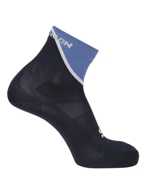 SALOMON Skarpety "Pulse Ankle" w kolorze granatowo-błękitnym do biegania rozmiar: 42-44