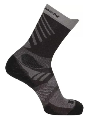 SALOMON Skarpety sportowe "Aero Crew" w kolorze czarno-szarym rozmiar: 39-41