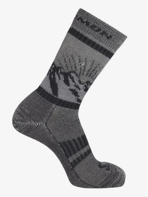 SALOMON Skarpety trekkingowe "Retro Wool" w kolorze szarym rozmiar: 42-44