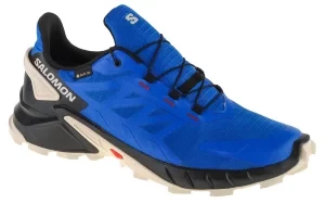 Salomon Supercross 4 GTX 417320, Męskie, Niebieskie, buty do biegania, tkanina, rozmiar: 42 2/3