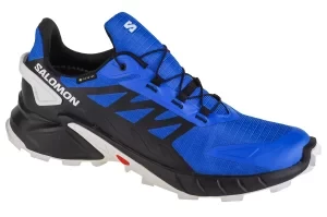 Salomon Supercross 4 GTX 471196, Męskie, Niebieskie, buty do biegania, tkanina, rozmiar: 45 1/3