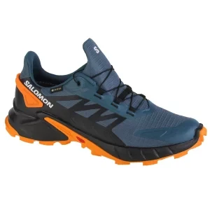 Salomon Supercross 4 GTX 471198, Męskie, Niebieskie, buty do biegania, tkanina, rozmiar: 44