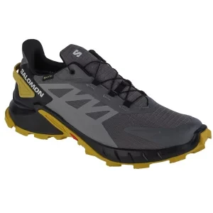 Salomon Supercross 4 GTX 473172, Męskie, Szare, buty do biegania, tkanina, rozmiar: 46 2/3