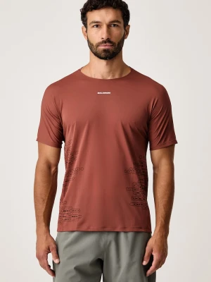Salomon T-shirt męski brązowy