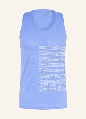 Salomon Top Do Biegania Sense Aero Graphic blau