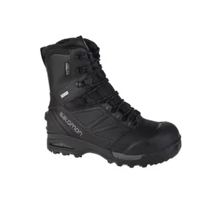 Salomon Toundra Pro ClimaSalomon Waterproof 404727, Męskie, Czarne, buty zimowe, skóra licowa, rozmiar: 40 2/3