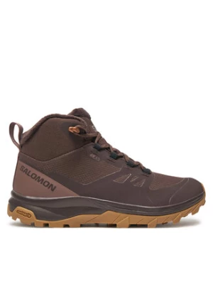 Salomon Trekkingi Outsnap Climasalomon™ Waterproof L47685100 Brązowy