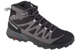 Salomon X Ward Leather Mid GTX 471817, Męskie, Szare, buty trekkingowe, skóra zamszowa, rozmiar: 42