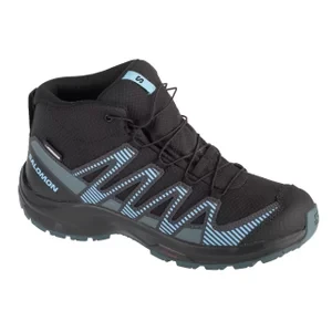 Salomon XA Pro V8 MID CSWP 475738, Dla chłopca, Czarne, buty trekkingowe, tkanina, rozmiar: 35