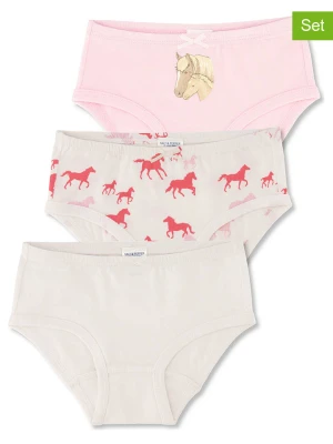 Salt and Pepper Majtki (3 pary) w kolorze kremowo-jasnoróżowym rozmiar: 128/134