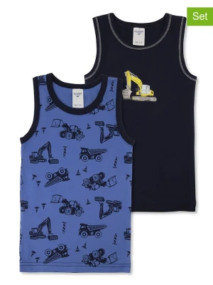 Salt and Pepper Podkoszulki (2 szt.) w kolorze niebieskim i granatowym rozmiar: 140/146