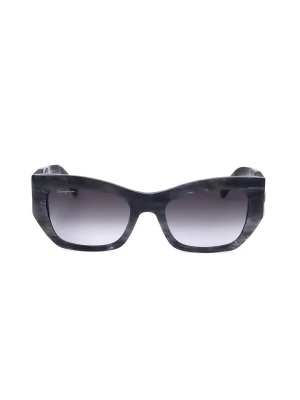 Salvatore Ferragamo Damskie okulary przeciwsłoneczne w kolorze granatowo-szarym rozmiar: 54