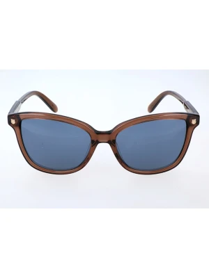 Salvatore Ferragamo Damskie okulary przeciwsłoneczne w kolorze jasnobrązowo-niebieskim rozmiar: 56