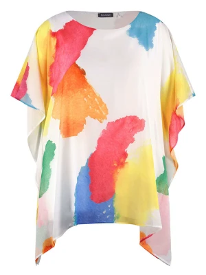 SAMOON Bluzka w kolorze białym ze wzorem rozmiar: 44