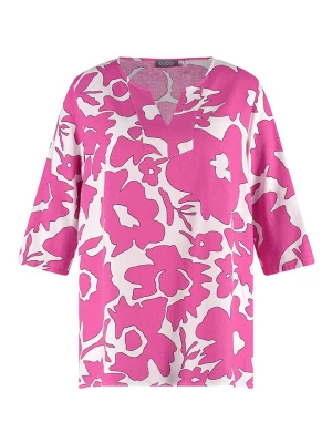 SAMOON Bluzka w kolorze różowo-białym rozmiar: 48